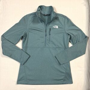 North Face Pullover Womens Small turquoise Half Zip Pullover Sweatshirt Top
